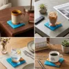 Ocean blue epoxy coasters