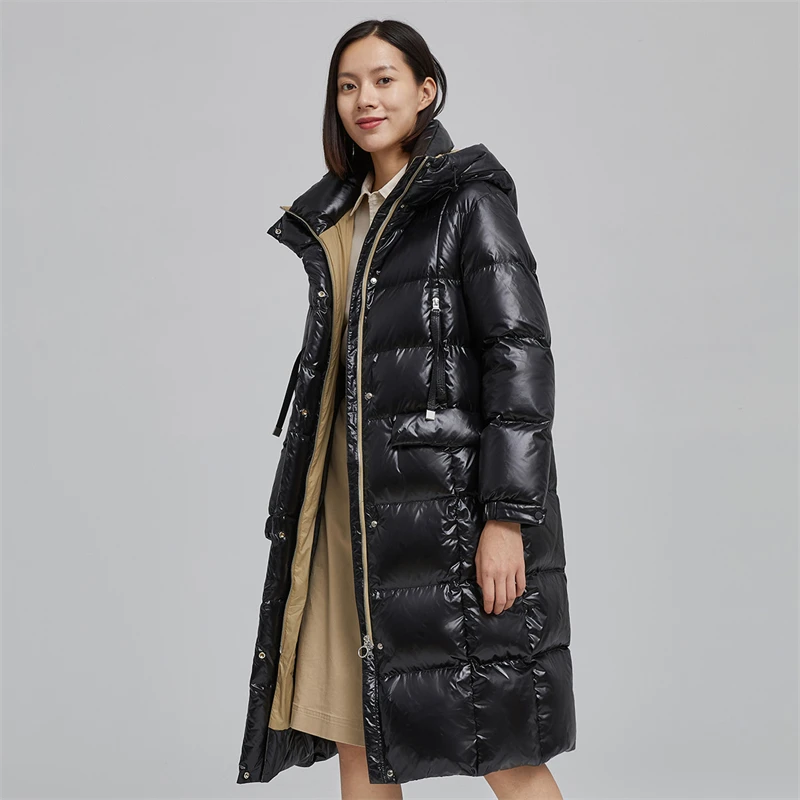 Shop Our New Style Luxury Plus Size Women's Shiny Puffer Jacket Tall
