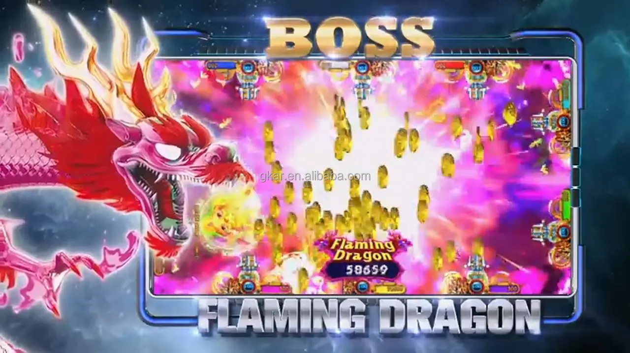2025 Latest 55 Inch Multi Players Metal Fish Game Equipment Ocean King 3 Plus Lucky Link