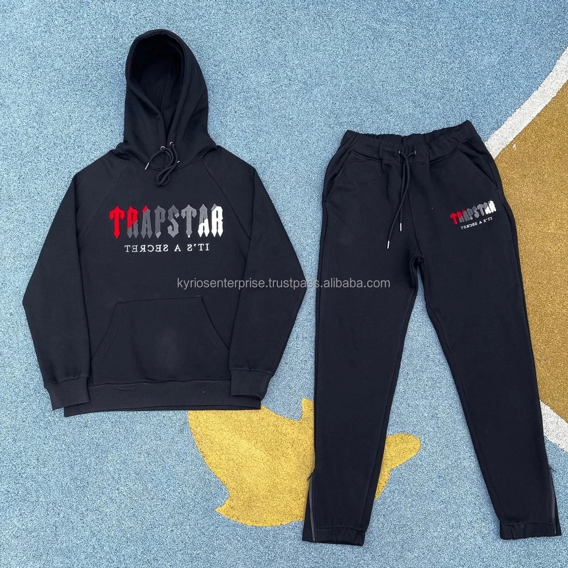 Trapstar Vstripe Tracksuit Men Custom Jogging Track Suits Wholesale
