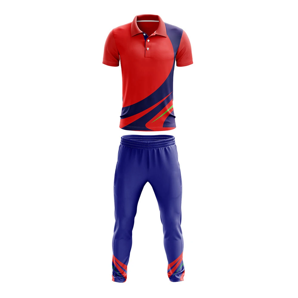 2023 Customized Men's Sublimation Cricket Kit Uniform Set Factory Wholesale Cricket Balls Included