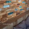 Natural mixed wood tones light brown and warm earthy shades