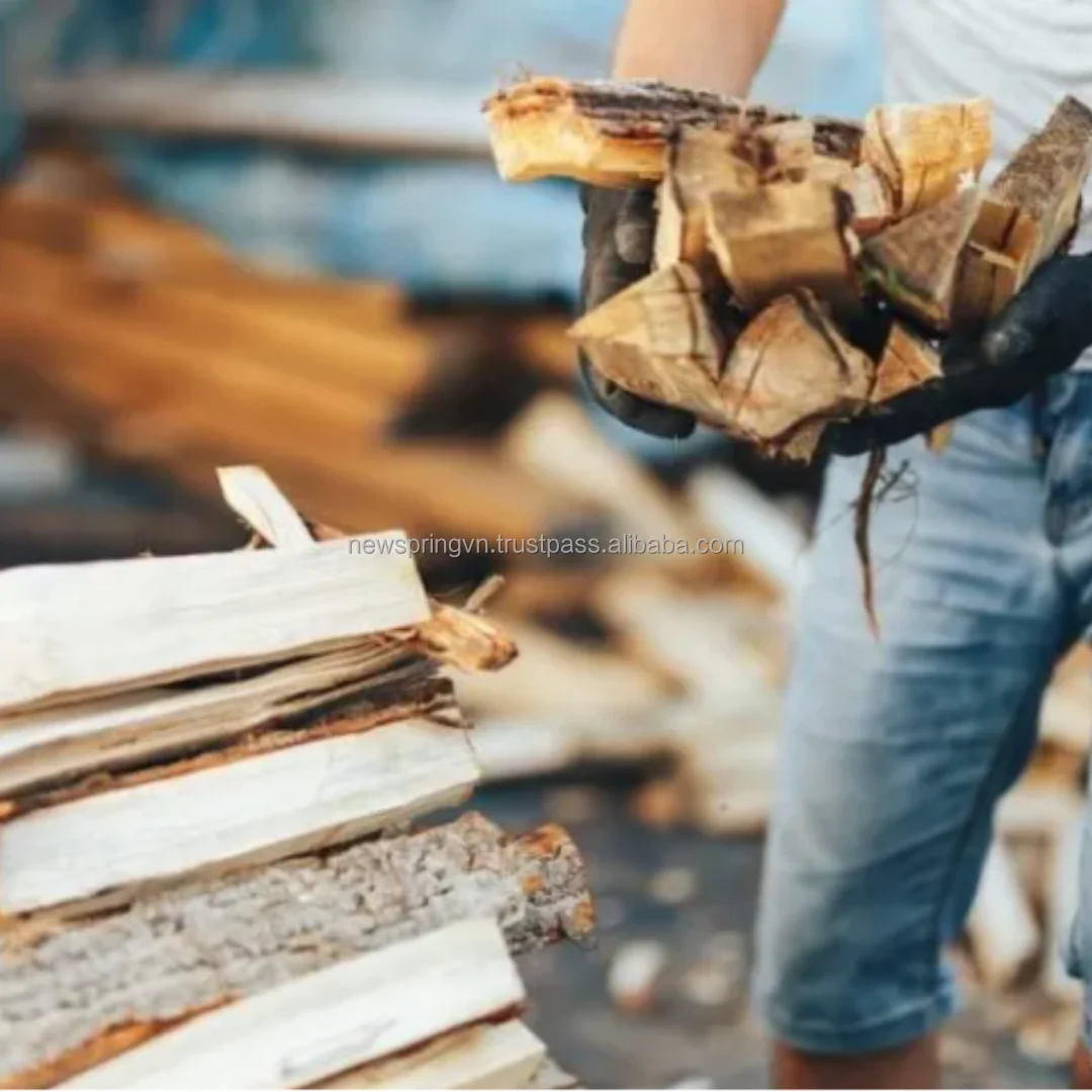 Low Smoke Dry Firewood Kiln Dried Split Wood Logs Hardwood Firewood For