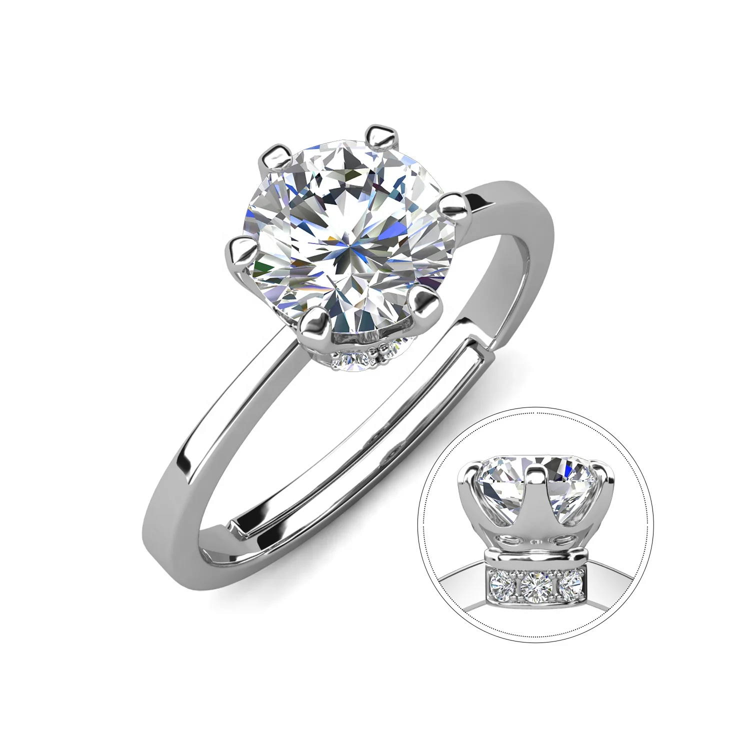 Durable Carat Moissanite Diamond Ring from Destiny Jewellery