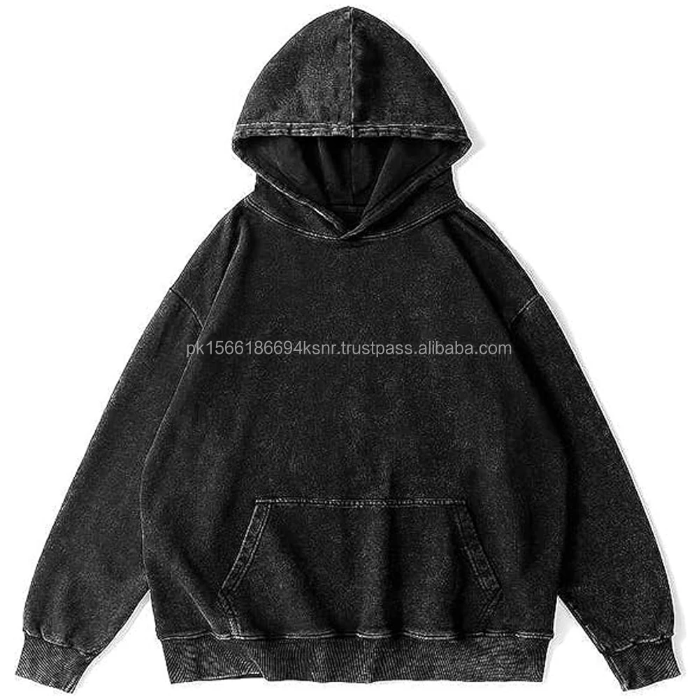 Custom Premium Quality Streetwear Acid Wash Hoodie Fleece Blank Zip Up ...