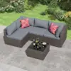 Brown base and grey cushion Color