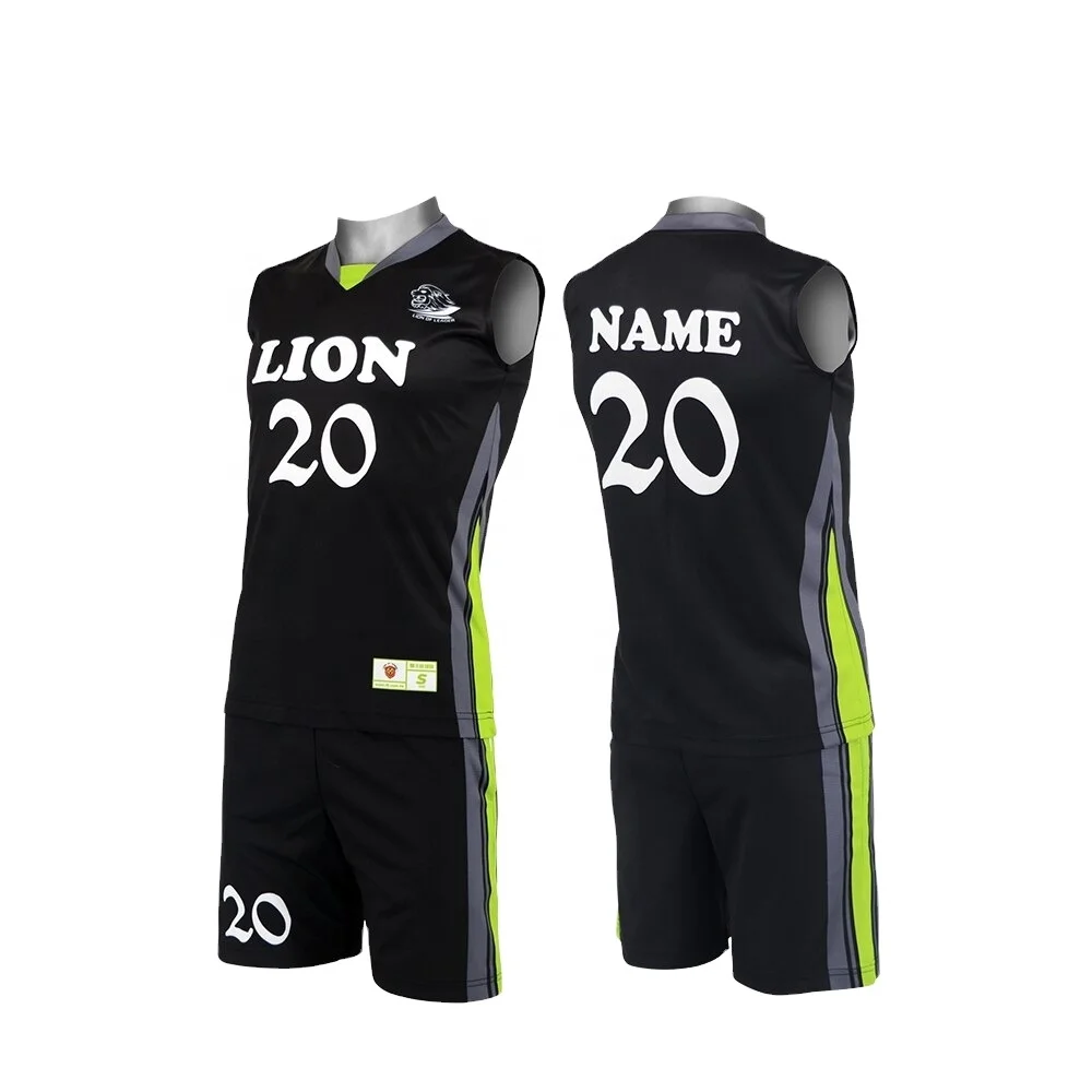Polyester Material Sublimation Team Uniform For Men Volleyball Clothing
