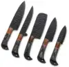 Two-Tone Brown & Charcoal/Black Wood Handle