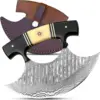 Damascus Steel Black & Camel Bone