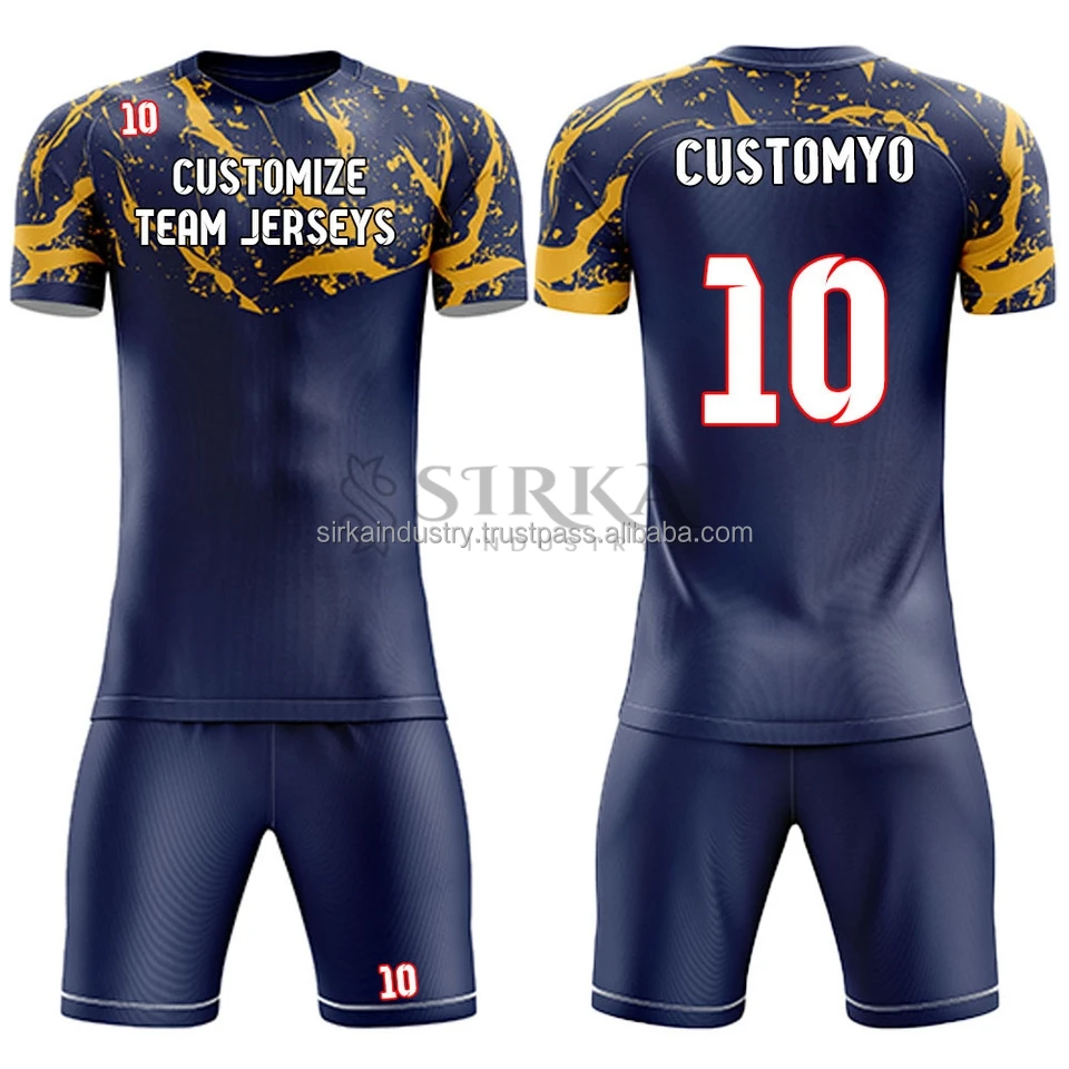 High Quality Soccer Uniform In 100polyester Custom Soccer Uniform For