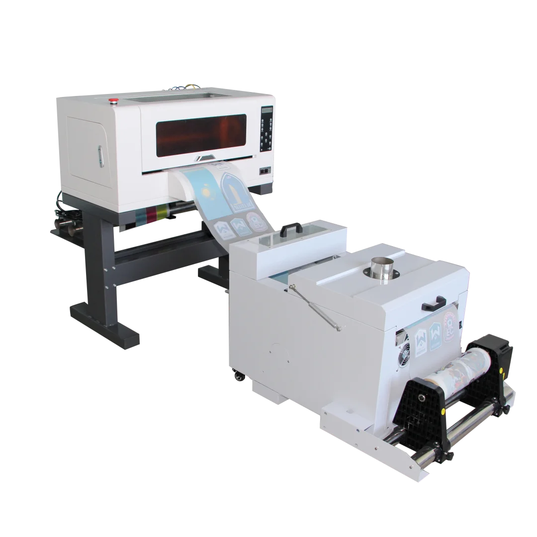 30cm A3 Size Dtf Printer Roll to Roll Mini Dtf Machine CMYKW with 3 Pcs Printer Heads
