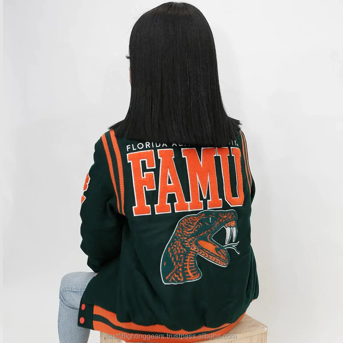 Custom Embroidery Chenille Patches Varsity Bomber Letterman College