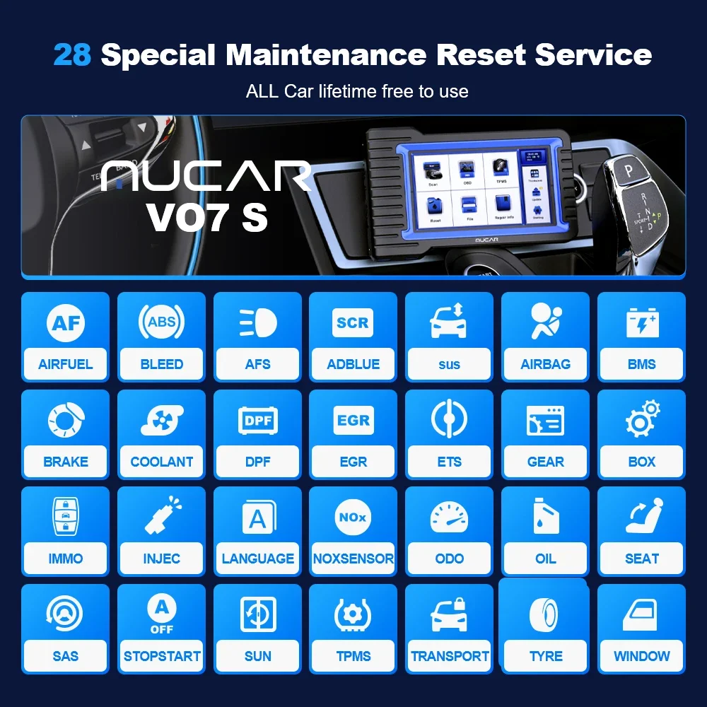 MUCAR VO7S CANFD专业扫描工具主动测试ECU编码汽车诊断工具全系统OBD2诊断扫描仪| Alibaba.com