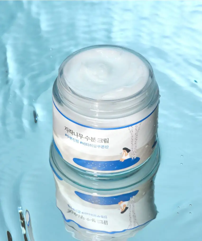 ROUND LAB Birch Juice Moisturizing Cream 80ml Korean Skin Care Moisturizer Private Label Deep Hydrating Face Moisturizer