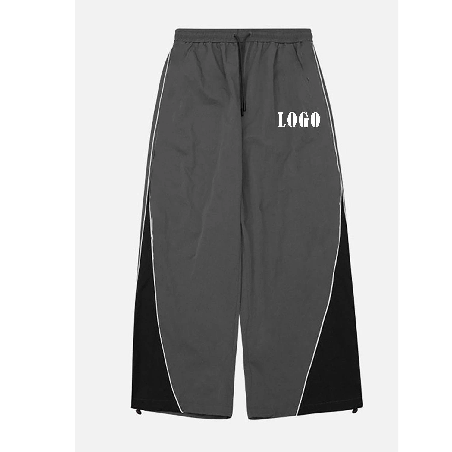 Glory Custom Men Casual Breathable Eco-Friendly Canvas Baggy Oversized Loose Cotton Wide Straight Leg Sweatpants High Quality