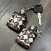 Brown & White  Checkered
