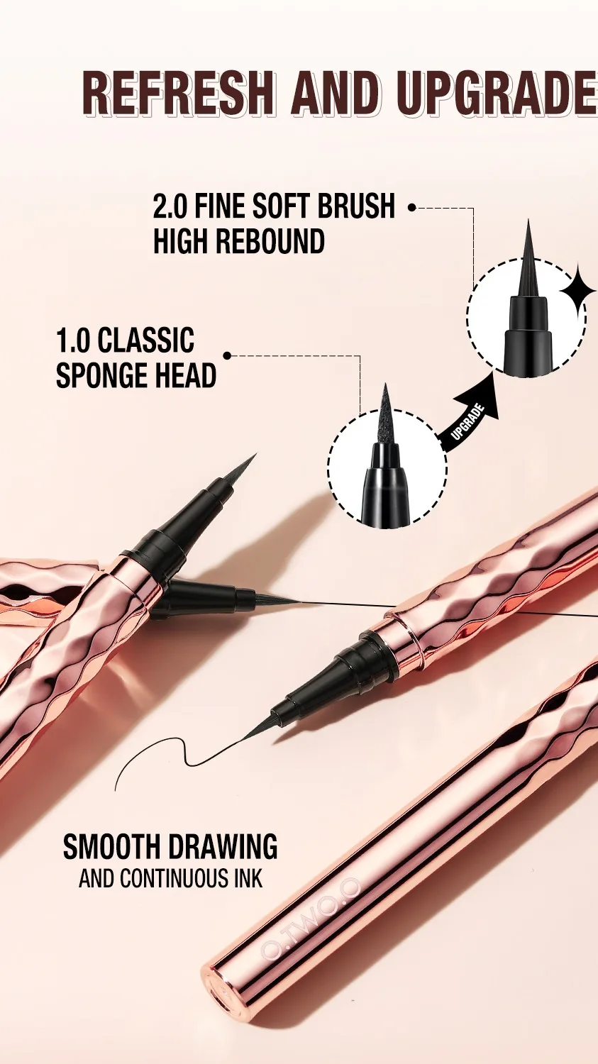 O.two.o Stamp Eyeliner Soft Sponge Head Liquid Eyeliner Quick Drying