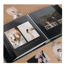 Custom Linen Wedding Photo Album Large Personalized Memory Book with High Quality Pages Elegant Cover Design for Anniversary
