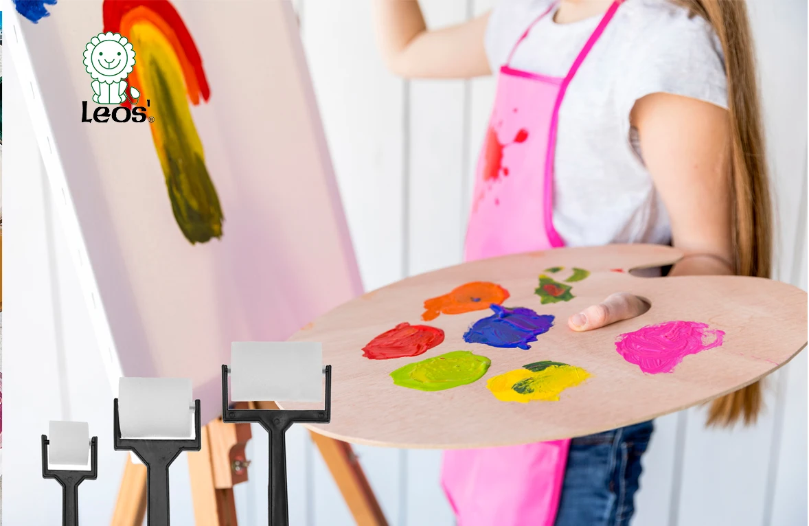 Decorative Pack of 3 Sponge Paint Rollers for Kids
