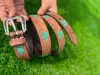 Brown With Turquoise Tooling
