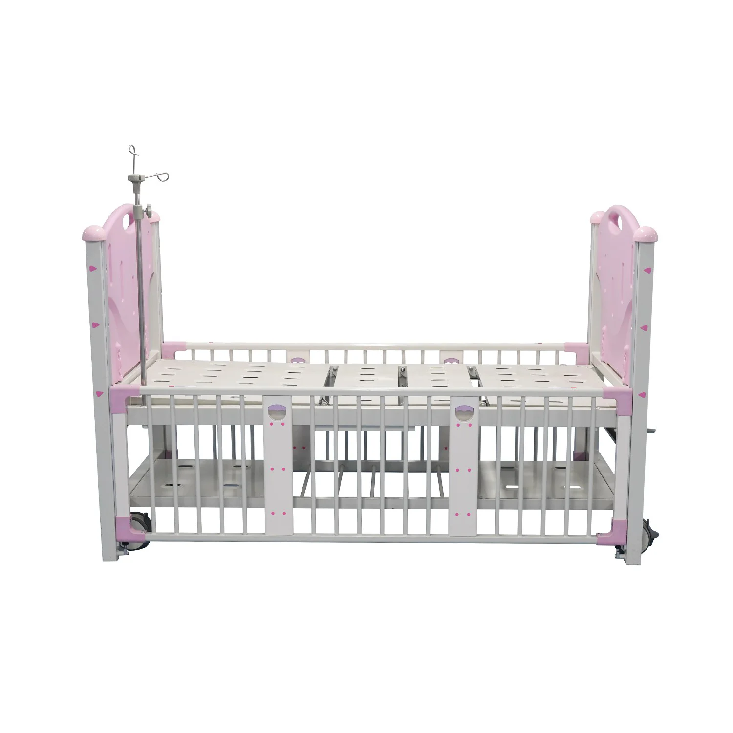 Factory Price  Fence Type Double Rocker Children's Bed 2 Functions Hospital Baby Trolley Baby Cot Medical Baby Bed Crib for Kid