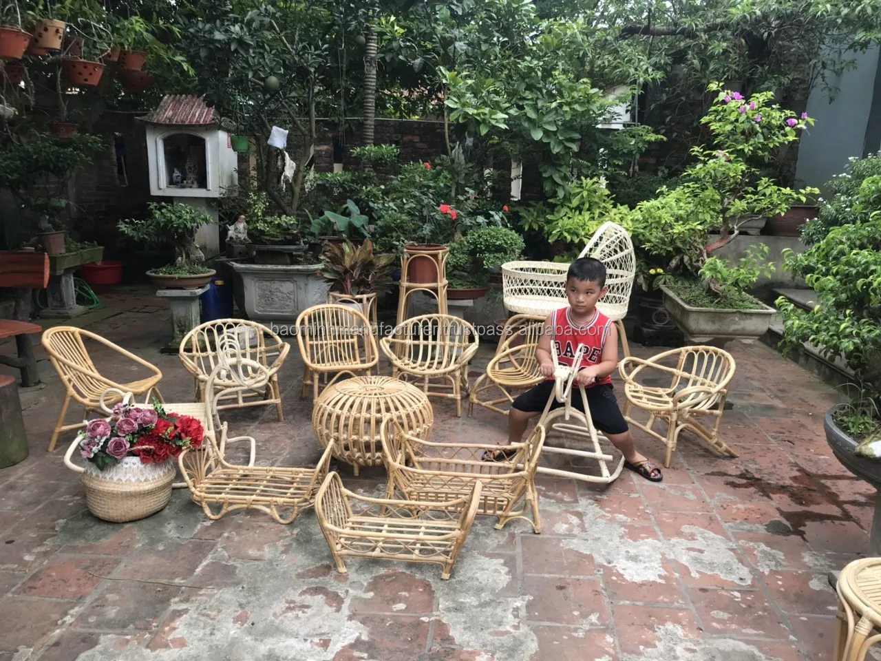 Colorful Rattan Kids Party Chair Wholesale! Baby Chair Baby Dining High