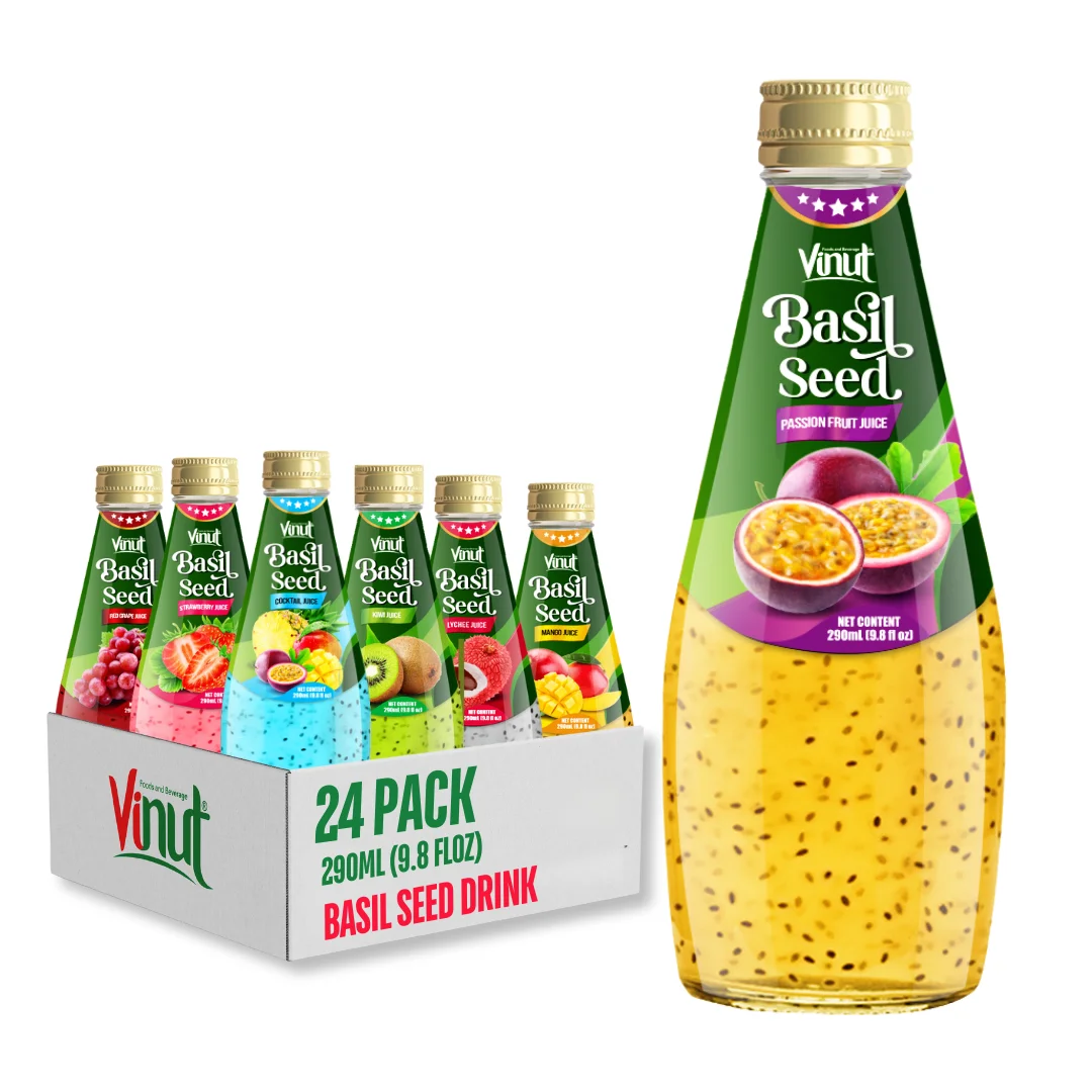 パッションバジルシードドリンク290ml-ベトナム、プライベートラベル