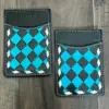 Black & Turquoise Checkered