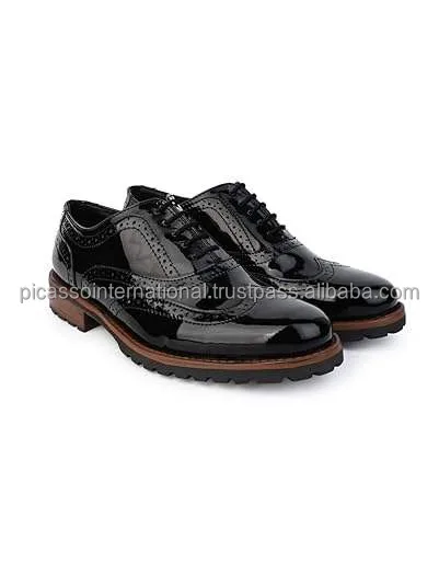 Customized Logo Top Quality Classic Design Formal Casual Office Party Wear Men's Full Grain Italian Genuine Leather Shoes