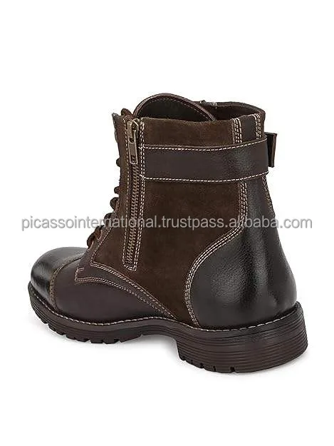 Exclusive Range of Top Quality Customized Logo 100% Genuine Leather Shoes Hiking Boots for men from Indian Manufacturer