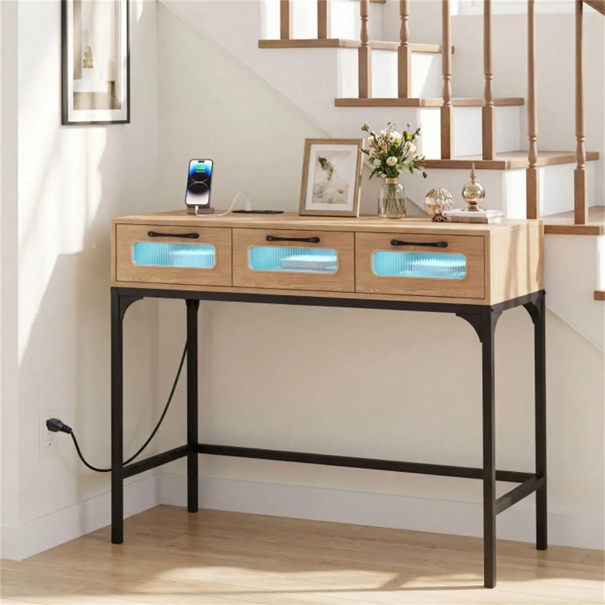 Elvarenae Luma Charging Console Table — product detail