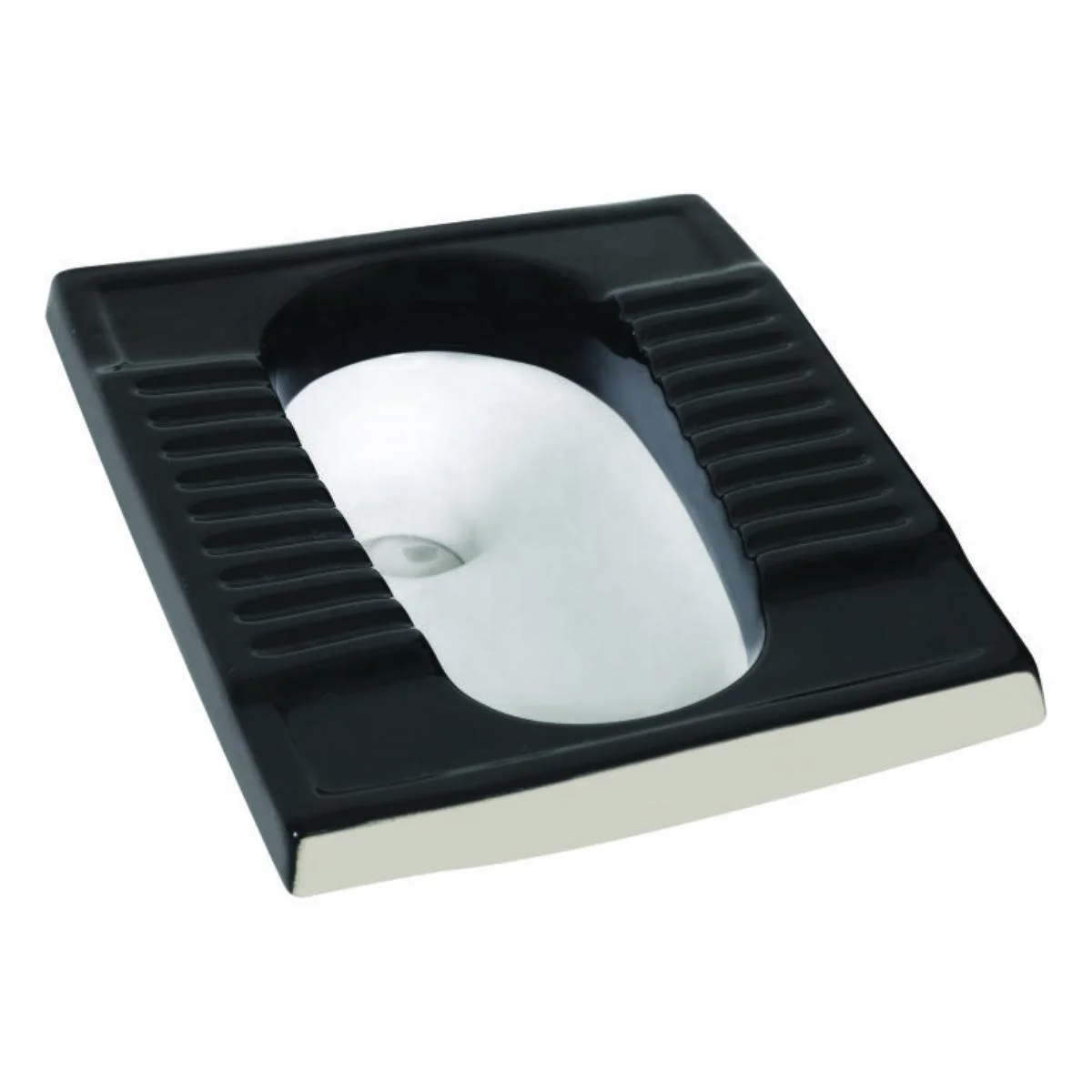 Художественное черно-белое двухцветное керамическое сиденье для унитаза, приседание, вдохновленное ориссой, сантехника для стильных ванных комнат