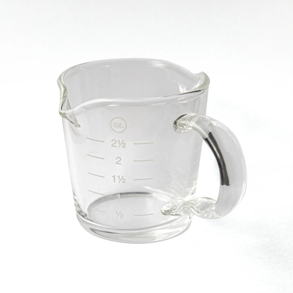 70Ml Mini Glass Measuring Cup with Handle 2 Oz Shot Glass Espresso