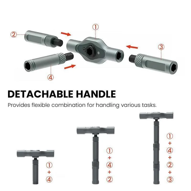 Detachable handle combinations
