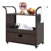 Brown Gradient Rattan Black Glass Color