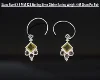 Citrine  Earring in Square Shape