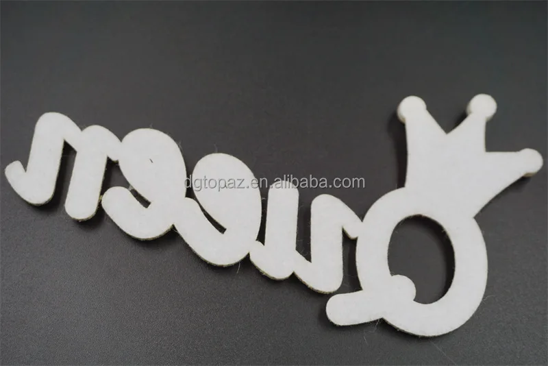 Crown with queen Bridal Bling Glitter Letters Patch Alphabet Applique Letter Stickers for DIY Clothes Bags Shoes