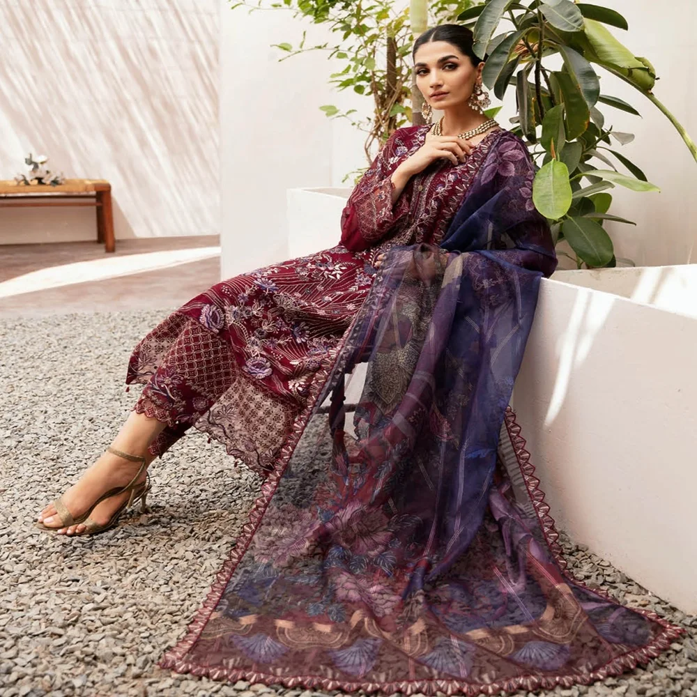 indian embroidered chiffon maxi dress Mahin Black and Gold Embroidered Chiffon Modest Long Maxi Dress | Modest Muslim Dresses