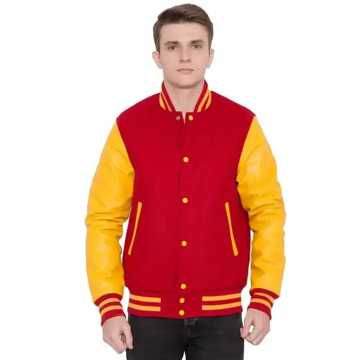 Cotton Leather Sleeves Cropped Letterman Varsity Jacket Women Custom Patch Fall Baseball Varisty Jacket Wholesale for Women