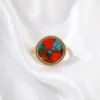 Orange Blue Copper Turquoise