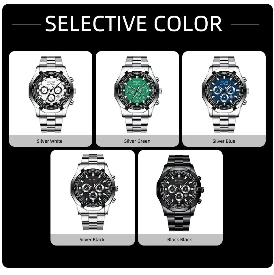 Men's Luxury Design Energy Display Automatic Stainless Steel Watches main image 0