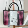 Pink & Black Checkered