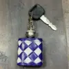 Purple & White Checkered