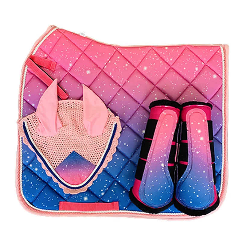 Multi Color Saddle Pad Matchy Set/sublimation Saddle Pad Set Schabracke