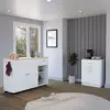 White / Light Oak Color