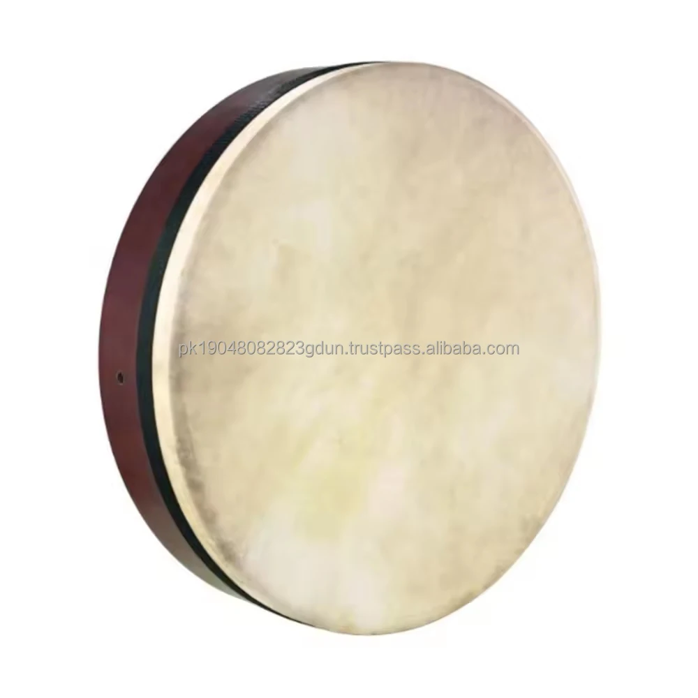 8 Inch Musical Percussion Hand Drum Wood Frame Irish Bodhran Goat Skin