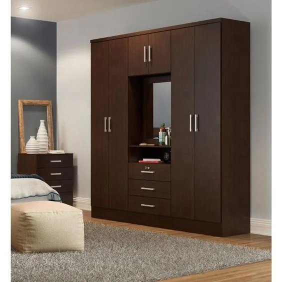 High Quality Adjustable and Extendable Particle Board Wooden Modular Wardrobe