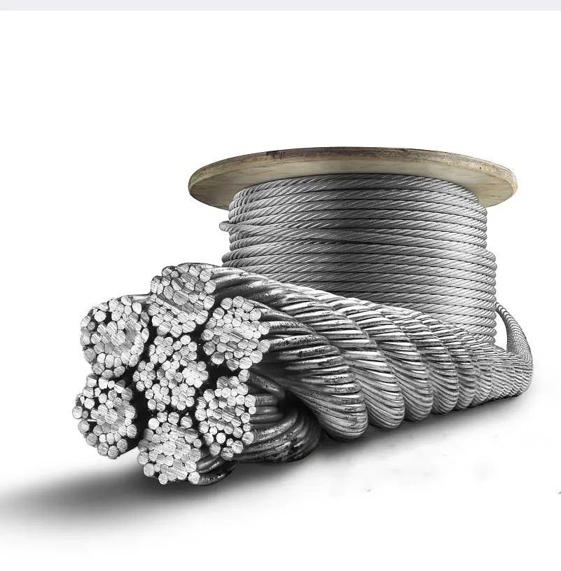 Steel Wire Rope 6X36WS+IWRC, 52mm, Ungalvanized/galvanized GB/AISI Steel  Cable
