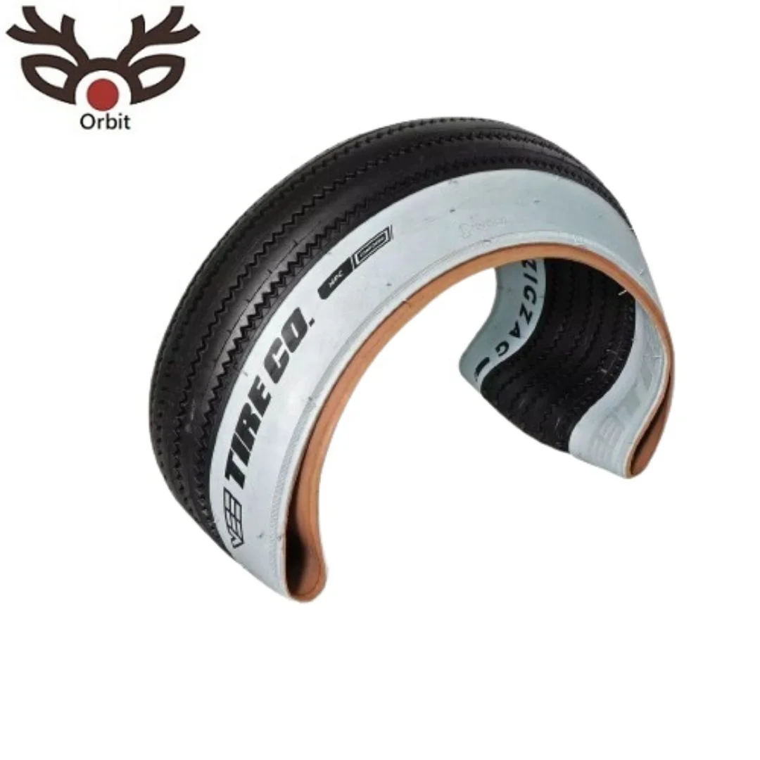 Vee Tire 20 X 4.0 Zig Zag White Wall Folding Tires for Cruisers