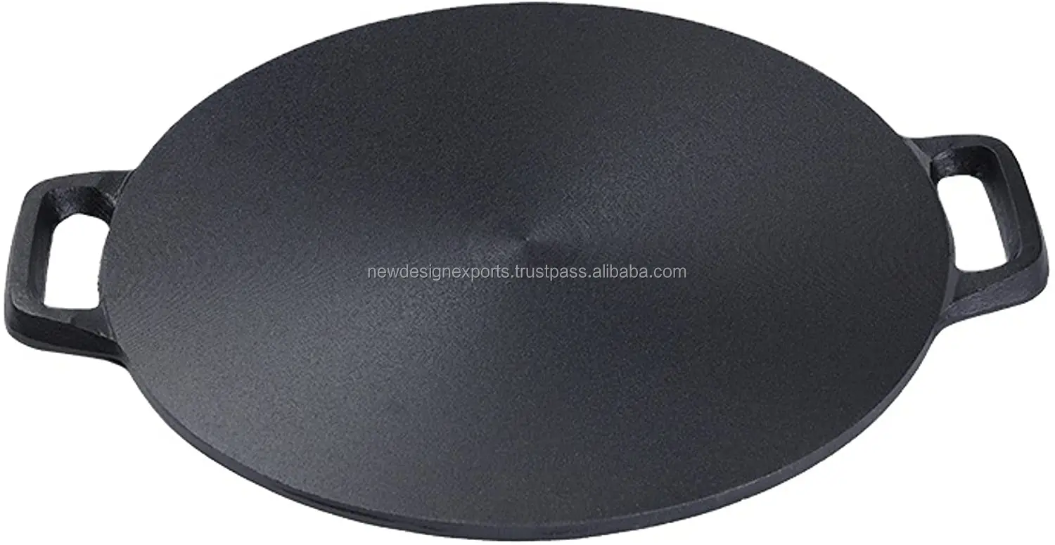 Cast Iron Roti Tawa Double Handled Cast Iron Crepe Pan - Temu